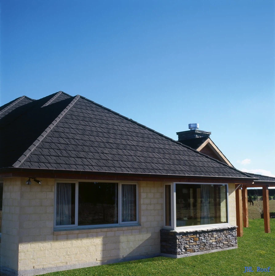 For North America Shingle Stone Coated Metal Roof Tile factory